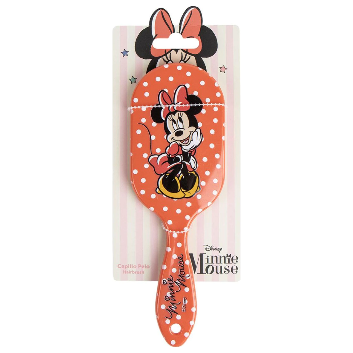 Disney Minnie Mouse Dots Perie de par, pieptene 20 cm poza produsului