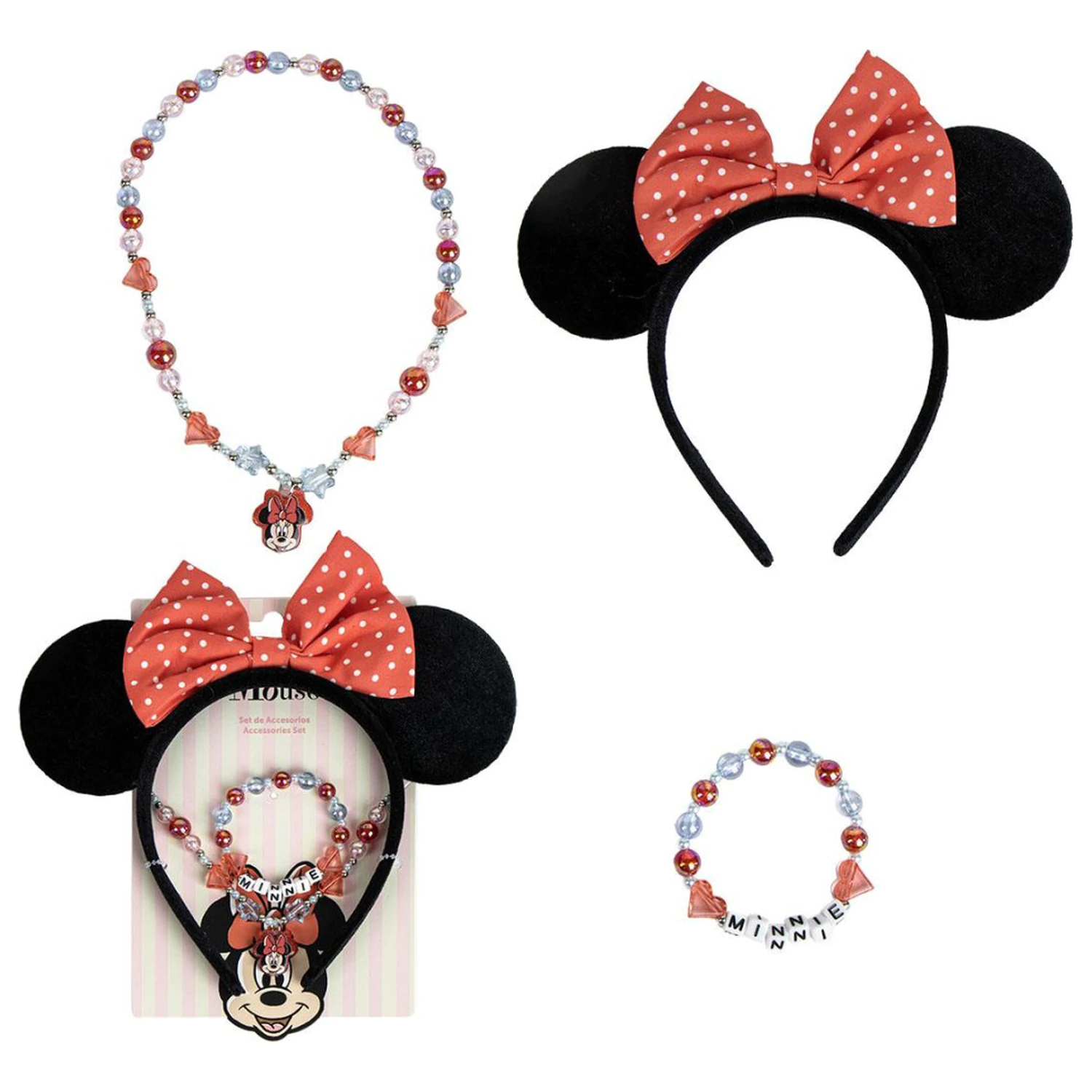 Disney Minnie Ears Jewelry and Headband Set poza produsului