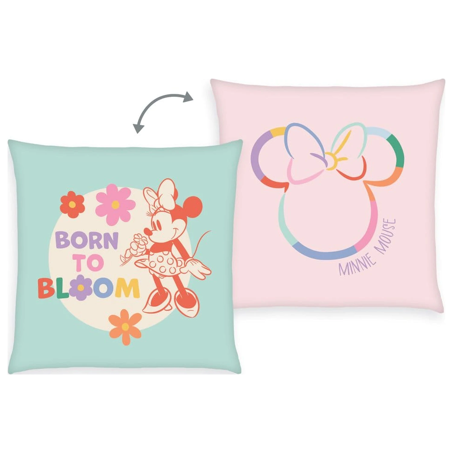 Disney Soft Velboa Pernă Minnie Mouse Born to Bloom 40 x 40 cm poza produsului
