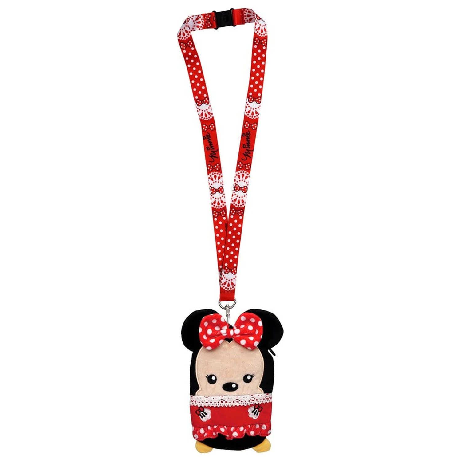 Snur Deluxe Disney cu suport card Minnie Mouse Ver. Rosu poza produsului