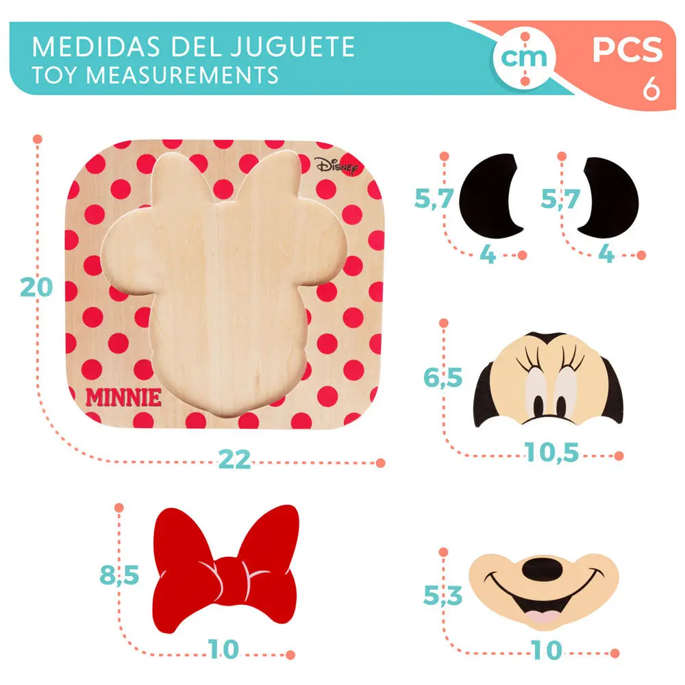 Disney Minnie puzzle din lemn poza produsului