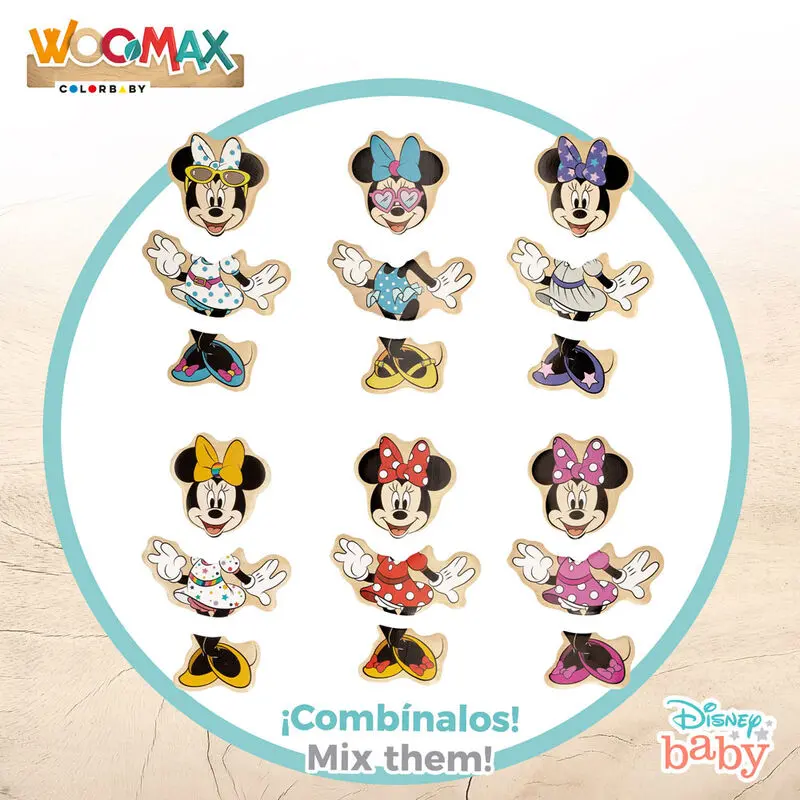 Disney Minnie puzzle din lemn 19 piese poza produsului
