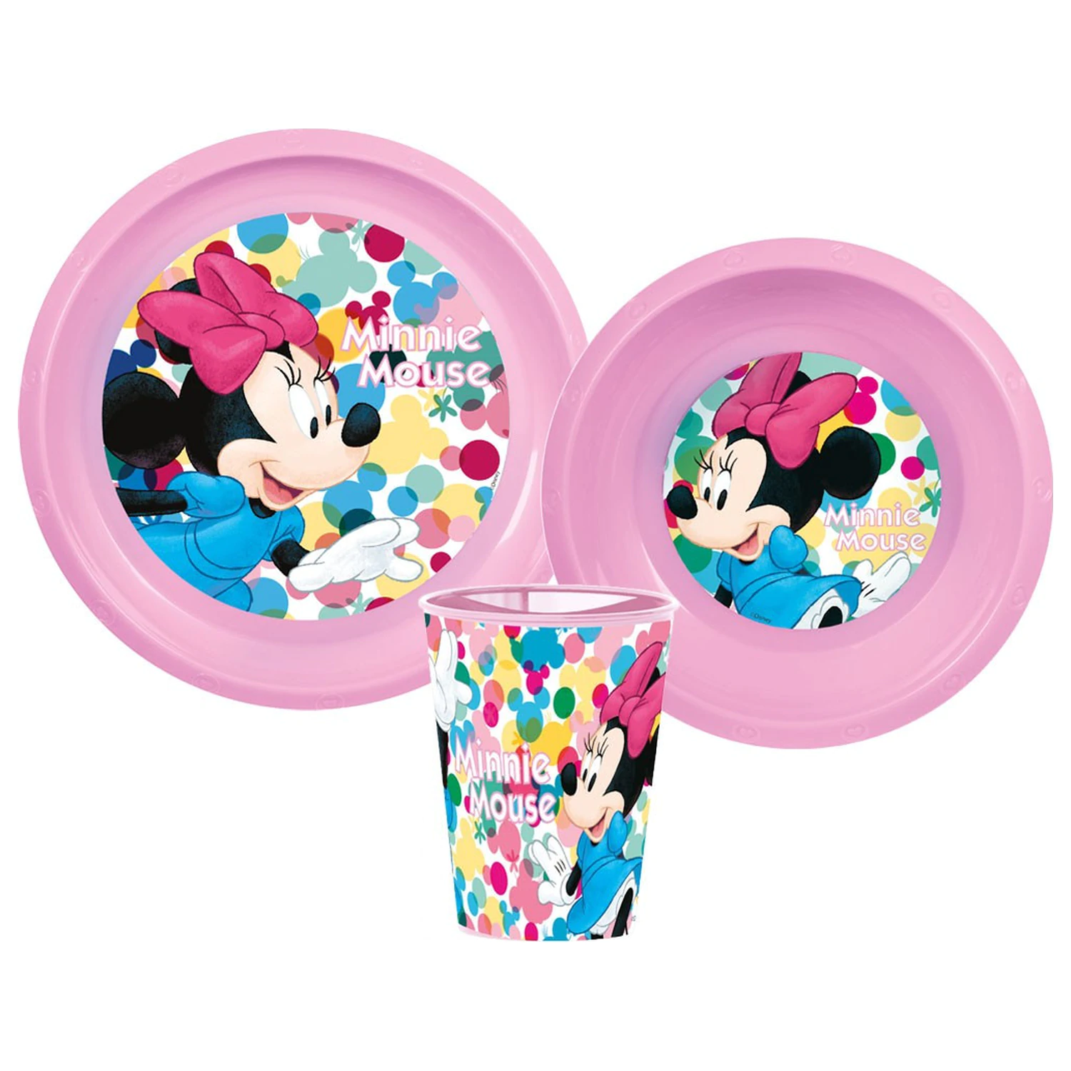 Disney Minnie Feel Good Set vesela de masa, din plastic Set poza produsului