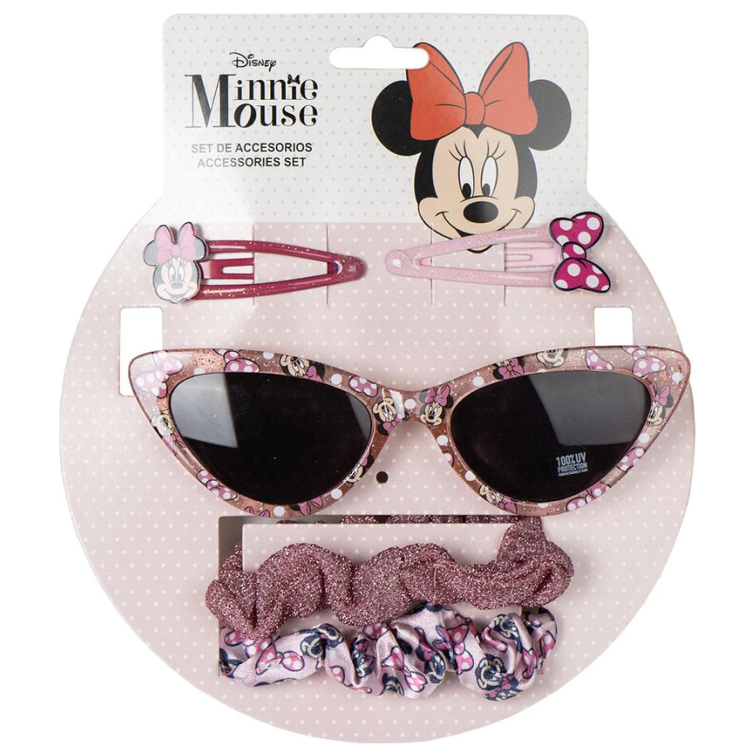 Disney Minnie Ochelari de Soare Sclipitori si Set de Accesorii de Par poza produsului