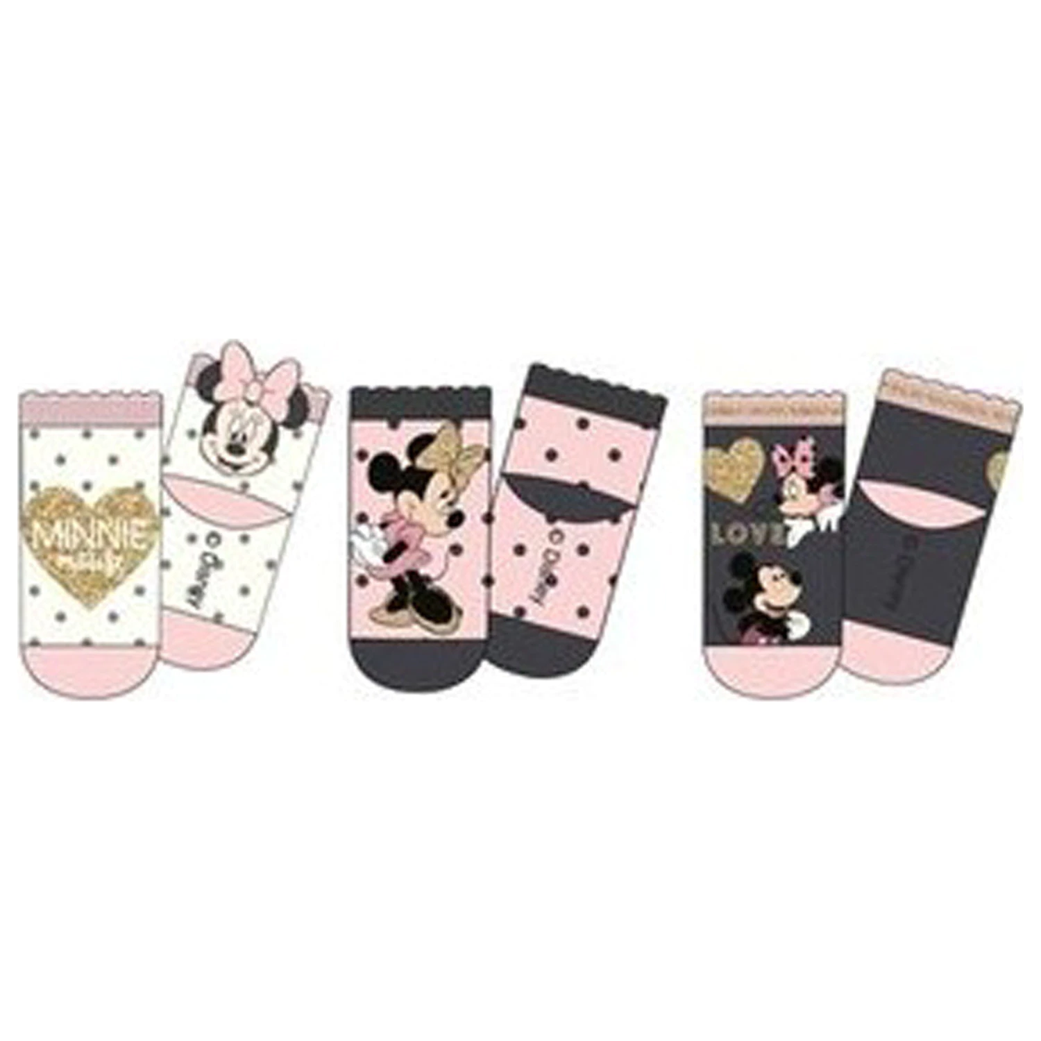 Disney Minnie Heart șosete bebelusi 6/12 luni poza produsului