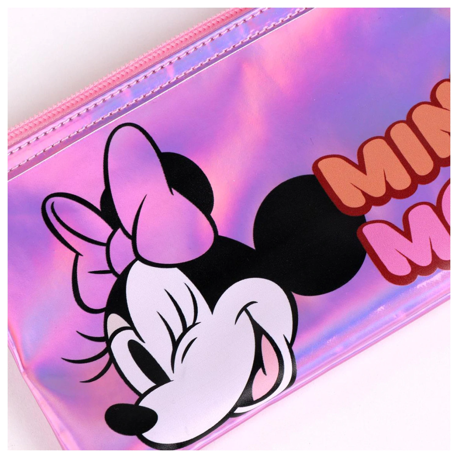 Geantă de toaletă iridescentă Disney Minnie pentru copii, penar poza produsului