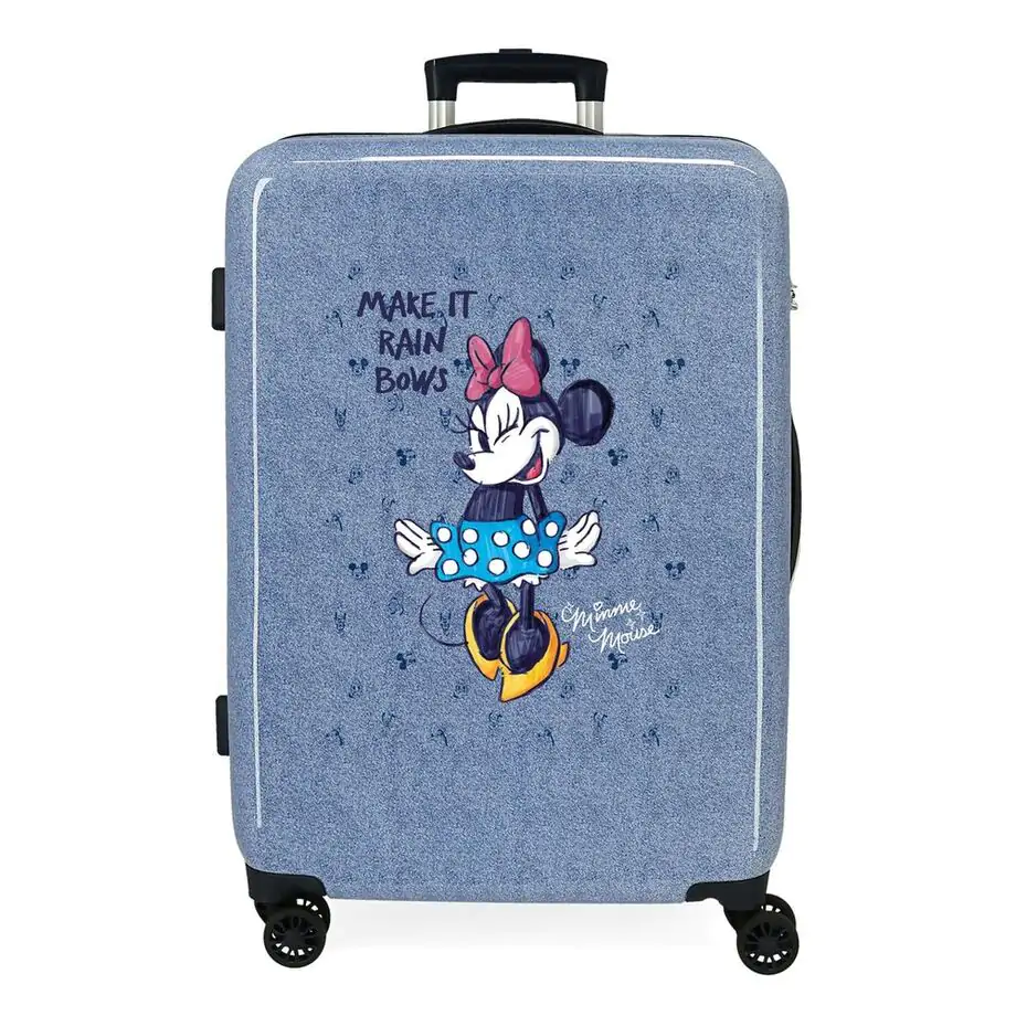 Disney Minnie It Rain Bows ABS trolley suitcase 65cmDisney Minnie It Rain Bows Troler ABS 65 cm poza produsului