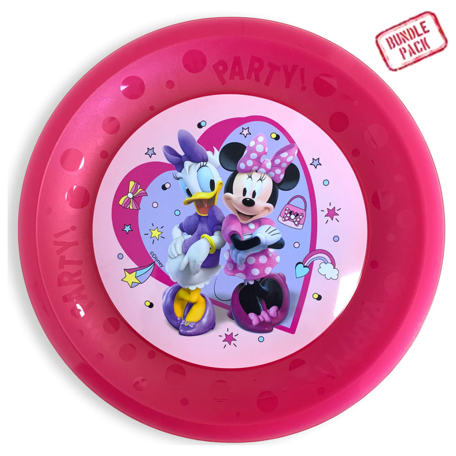 Disney Minnie Junior micro premium plastic farfurie pentru cina set de 4 piese 21 cm poza produsului