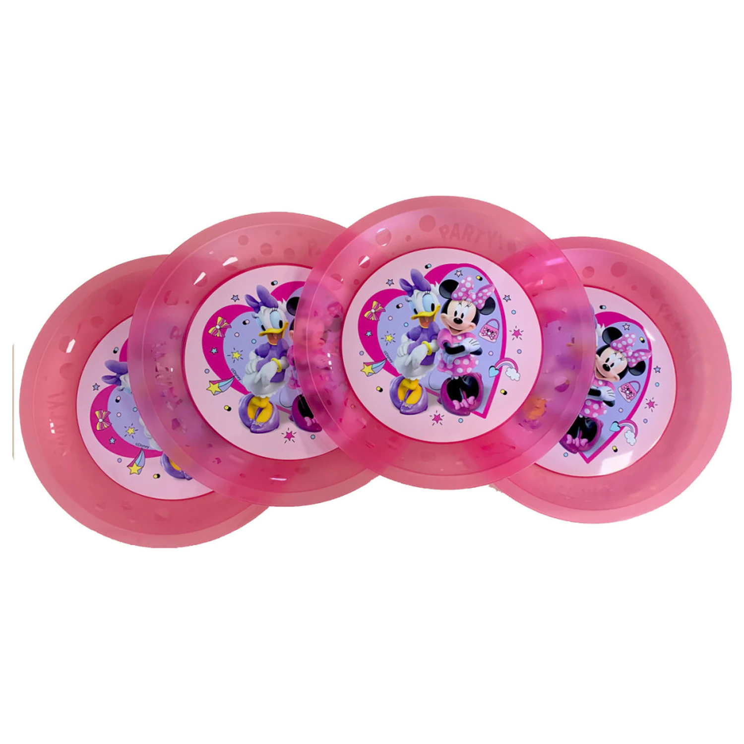 Disney Minnie Junior micro premium plastic farfurie pentru cina set de 4 piese 21 cm poza produsului