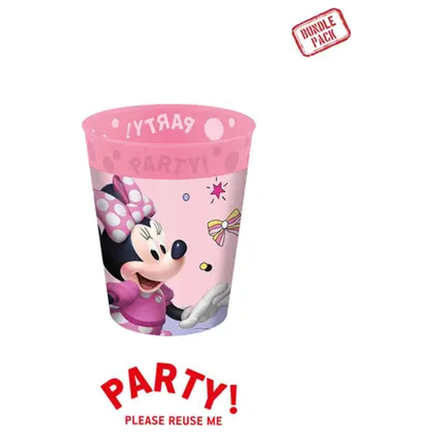 Disney Minnie Mouse Junior Micro Premium Plastic Cup Set de 4 piese, 250 ml poza produsului