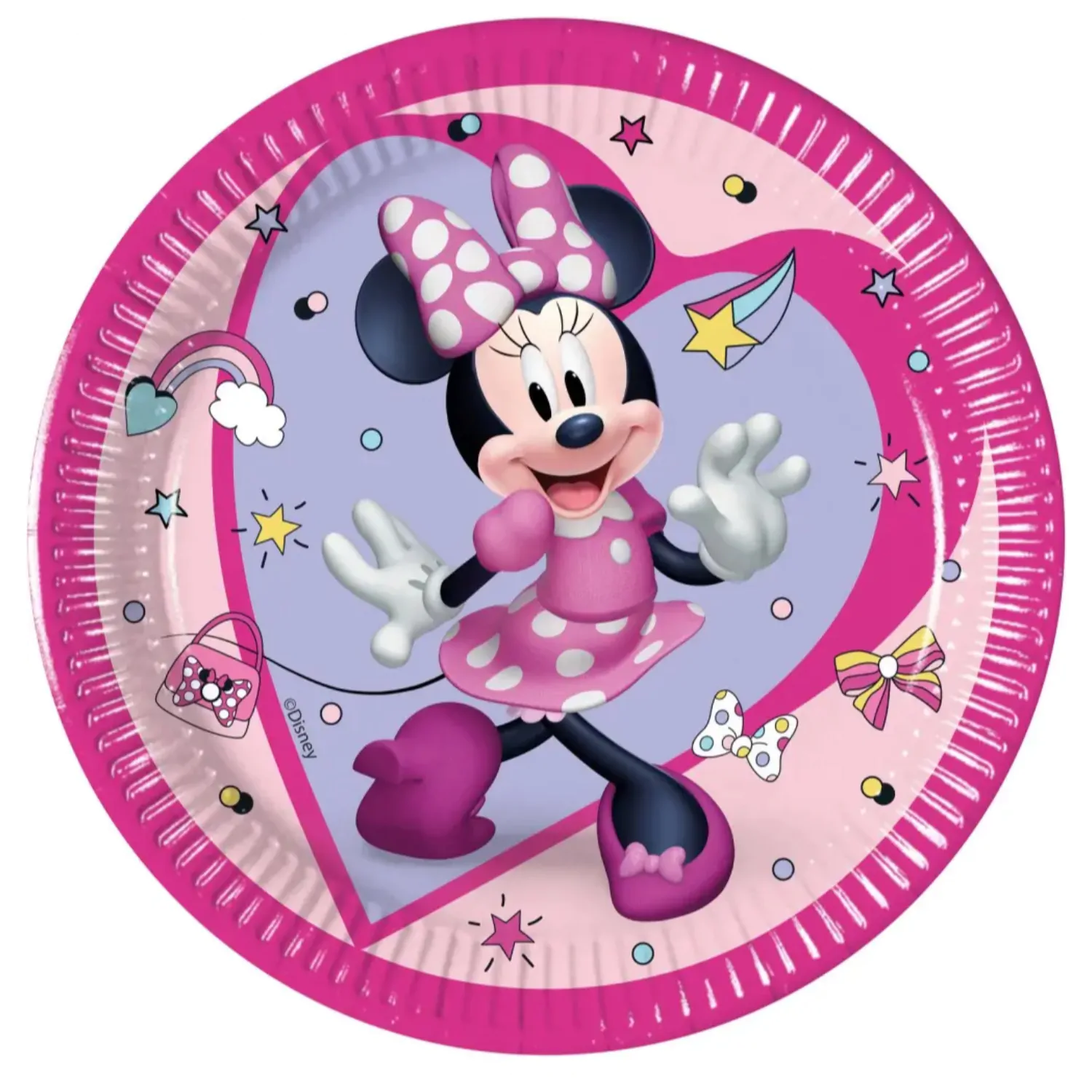 Disney Minnie Junior farfurii de hartie 8 bucati 20 cm FSC poza produsului
