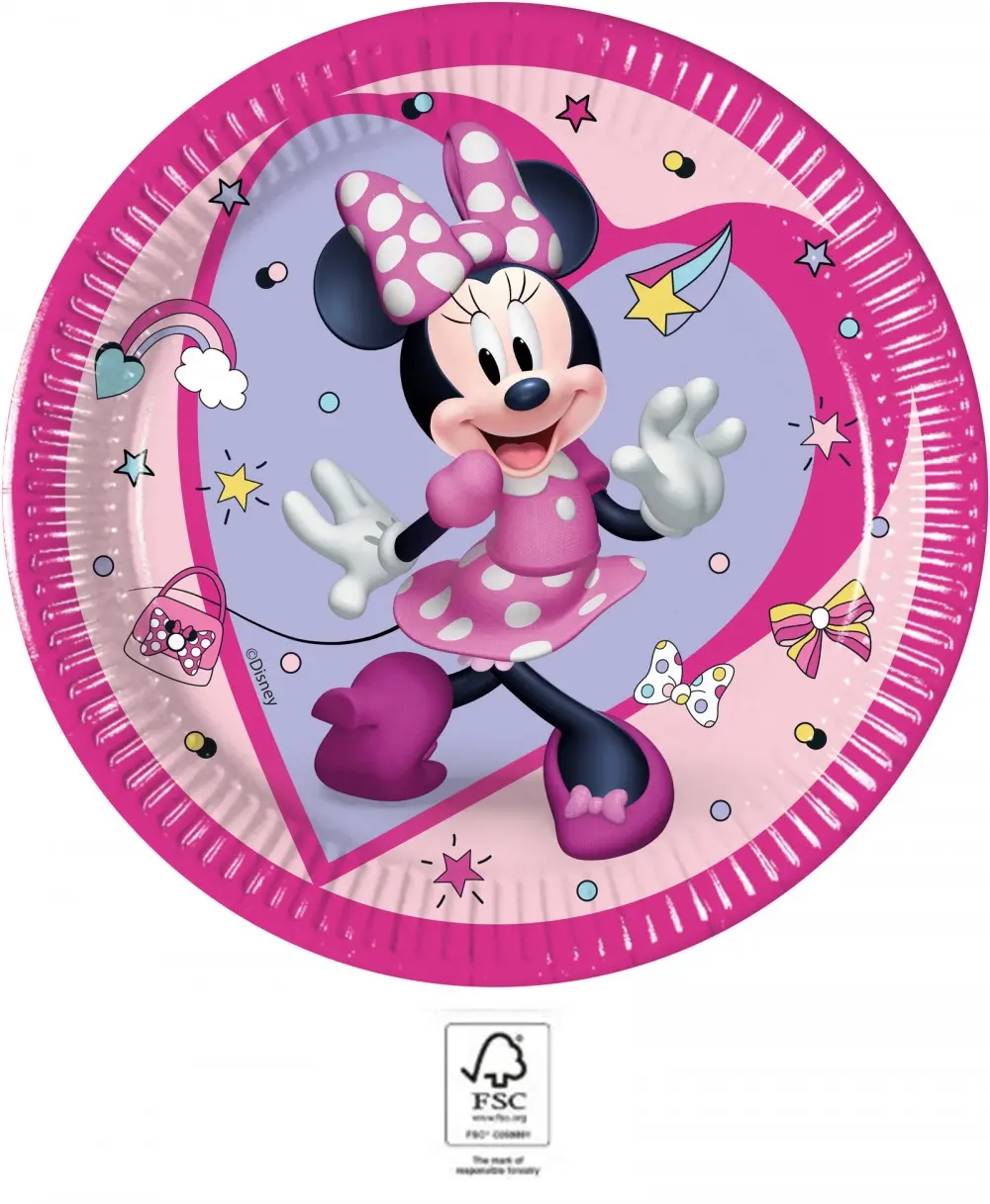 Disney Minnie Junior farfurii de hartie 8 bucati 20 cm FSC poza produsului