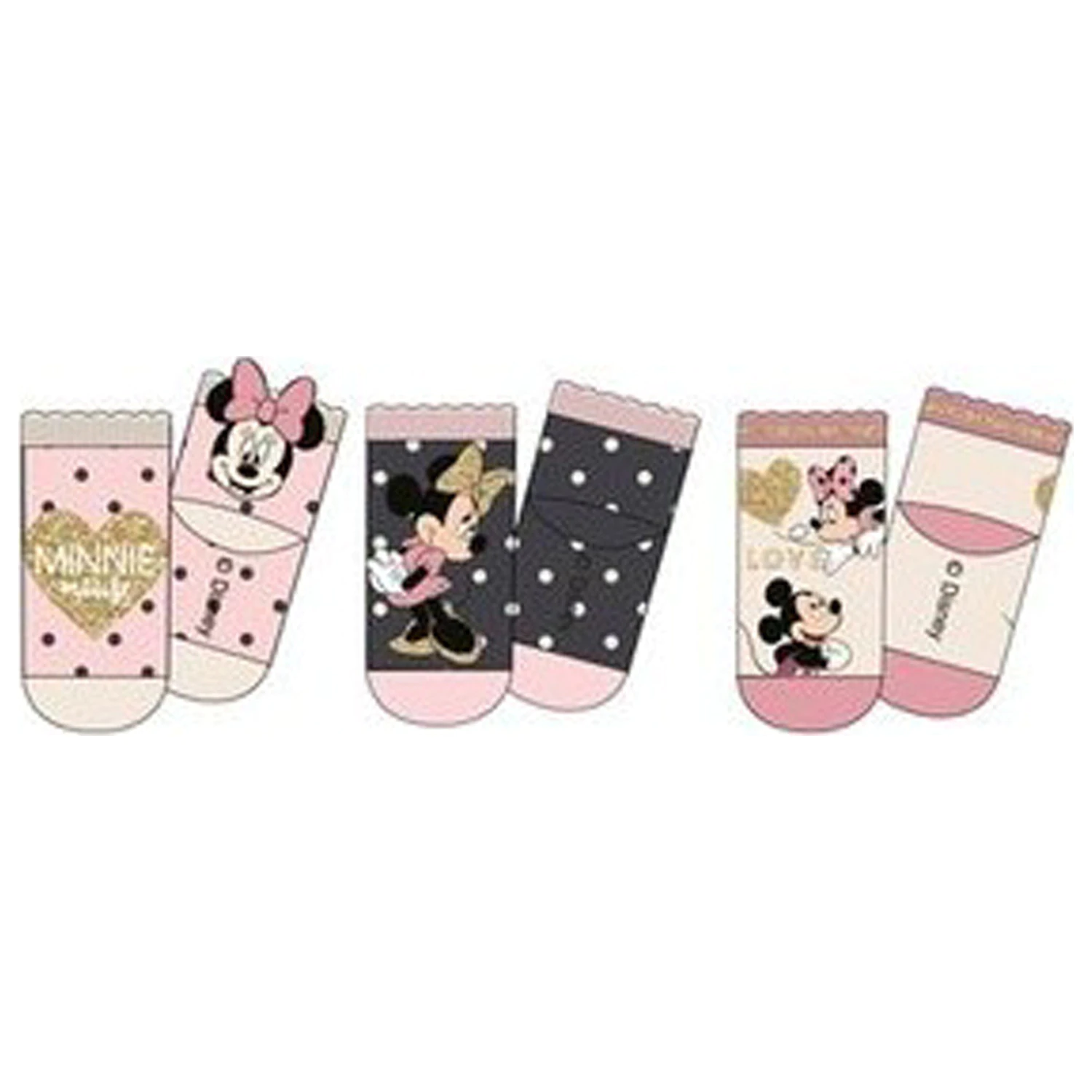 Disney Minnie Love Baby Sosete 6/12 Luni poza produsului