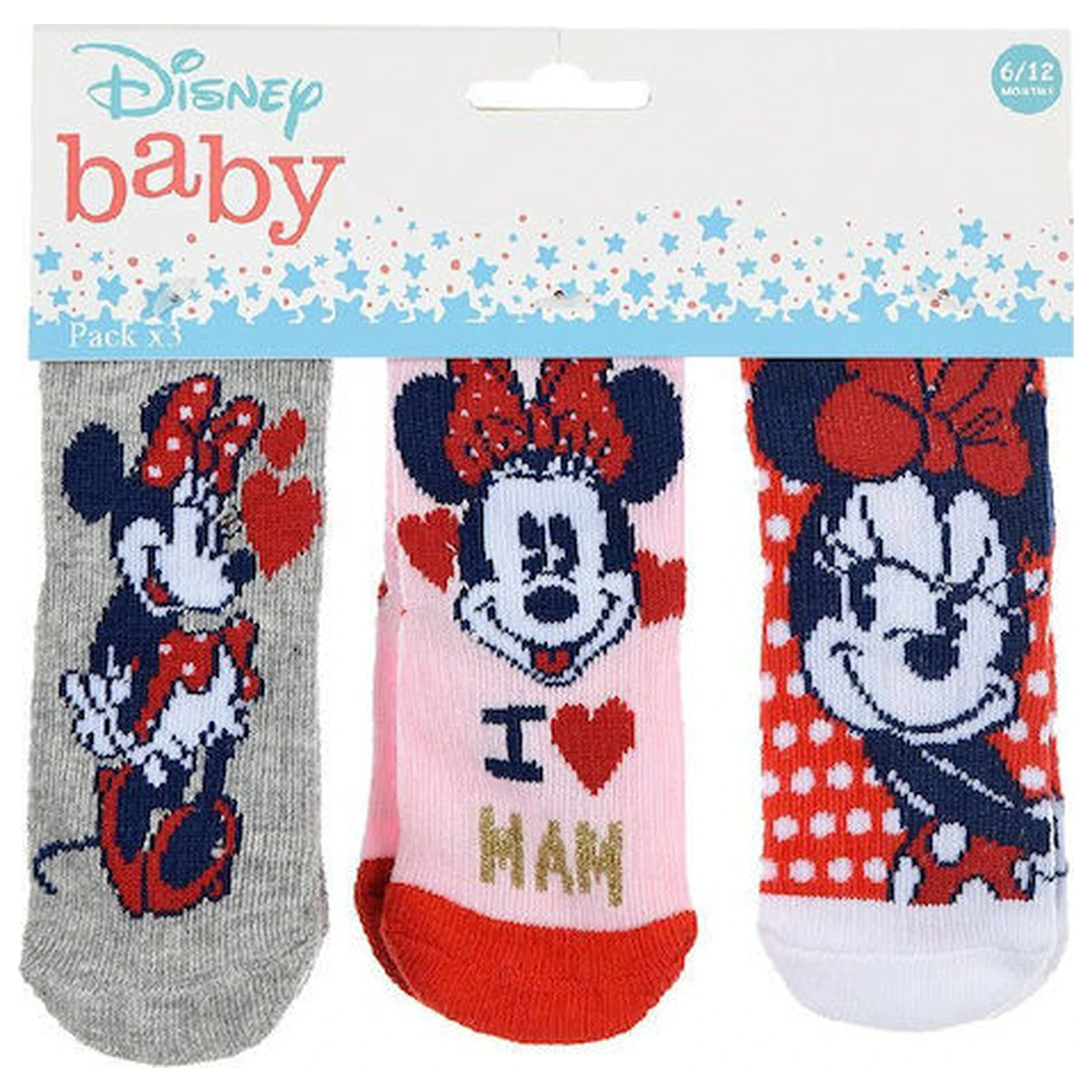 Disney Minnie Love Mom șosete bebeluși 0-6 luni poza produsului