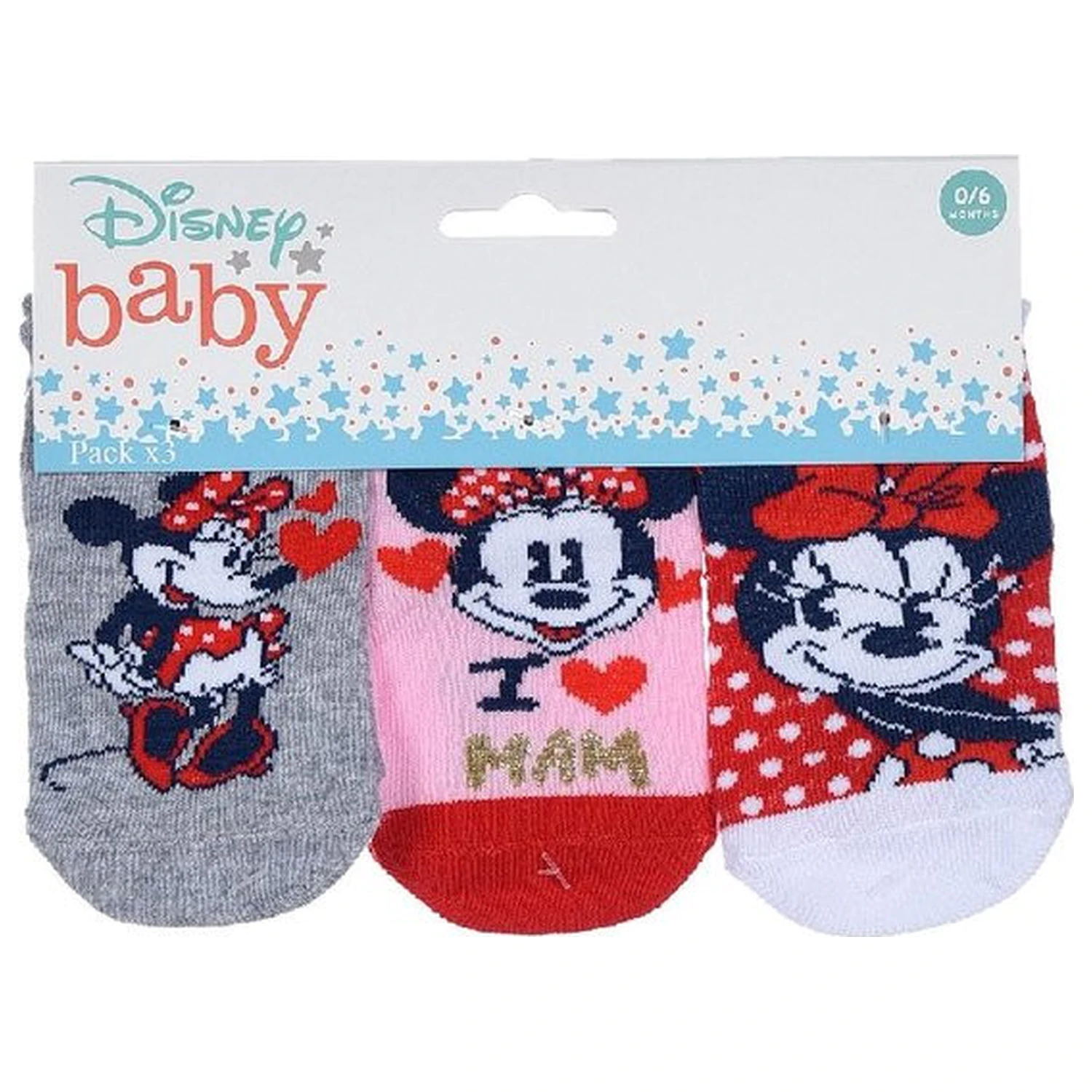 Disney Minnie Love Mom șosete bebeluși 6-12 luni poza produsului