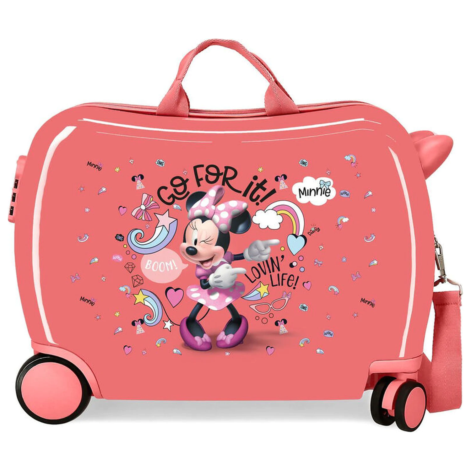 Valiza troler Disney Minnie Loving Life ABS 50cm poza produsului