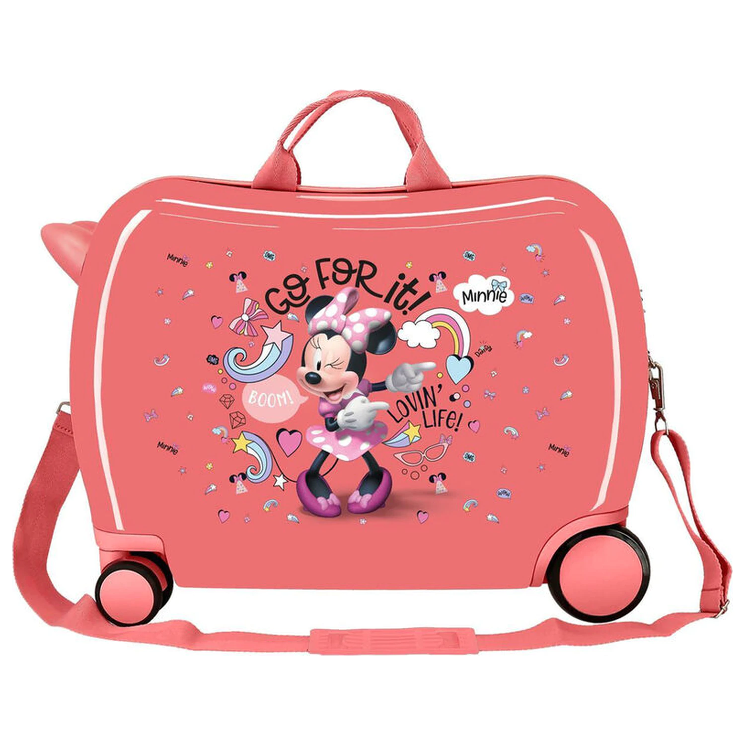 Valiza troler Disney Minnie Loving Life ABS 50cm poza produsului