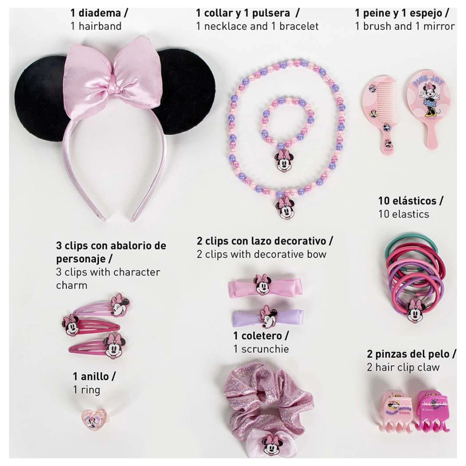 Disney Minnie Set de Bijuterii și Accesorii de Păr Makeover poza produsului
