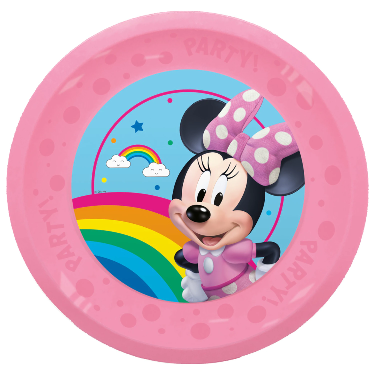 Disney Minnie Makes Me Smile micro premium plastic farfurie plata set de 4 piese 21 cm poza produsului