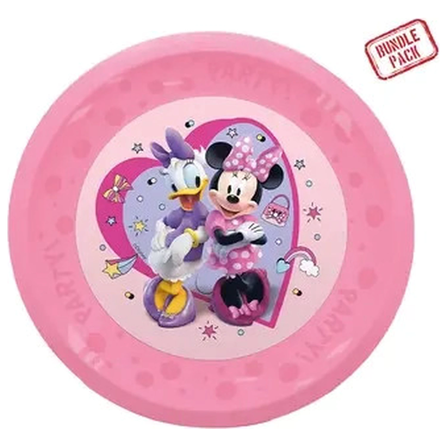 Disney Minnie Makes Me Smile micro premium plastic farfurie plata set de 4 piese 21 cm poza produsului