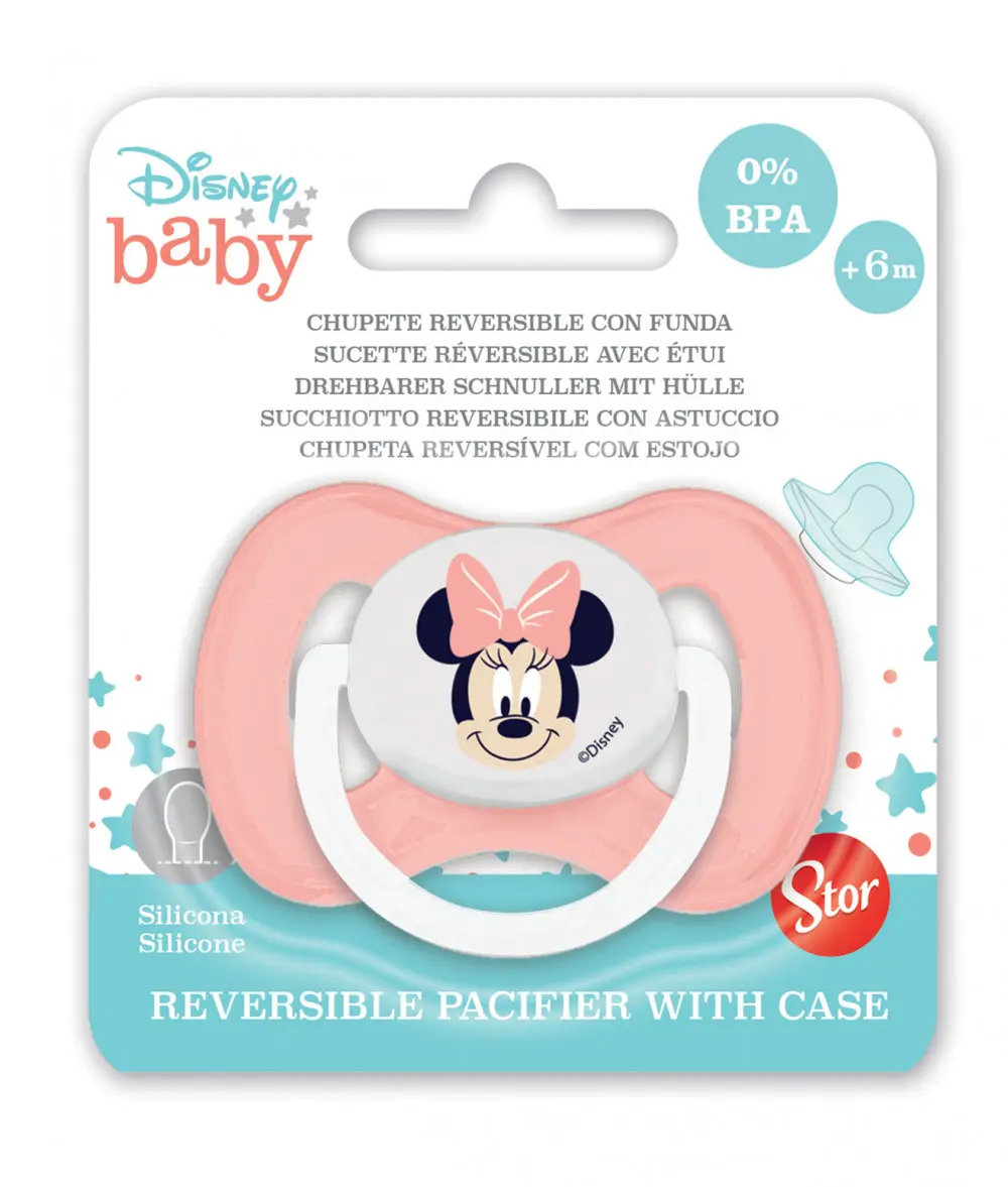 Disney Minnie Reversibila Husa Suzeta Bebelusi poza produsului
