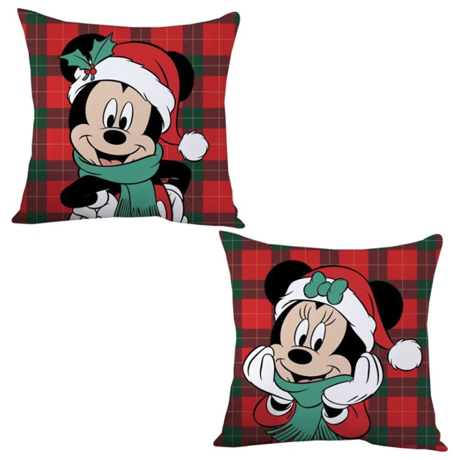 Disney Minnie, Mickey Winter Christmas Pernă, Pernă Decorativă 35x35 cm poza produsului