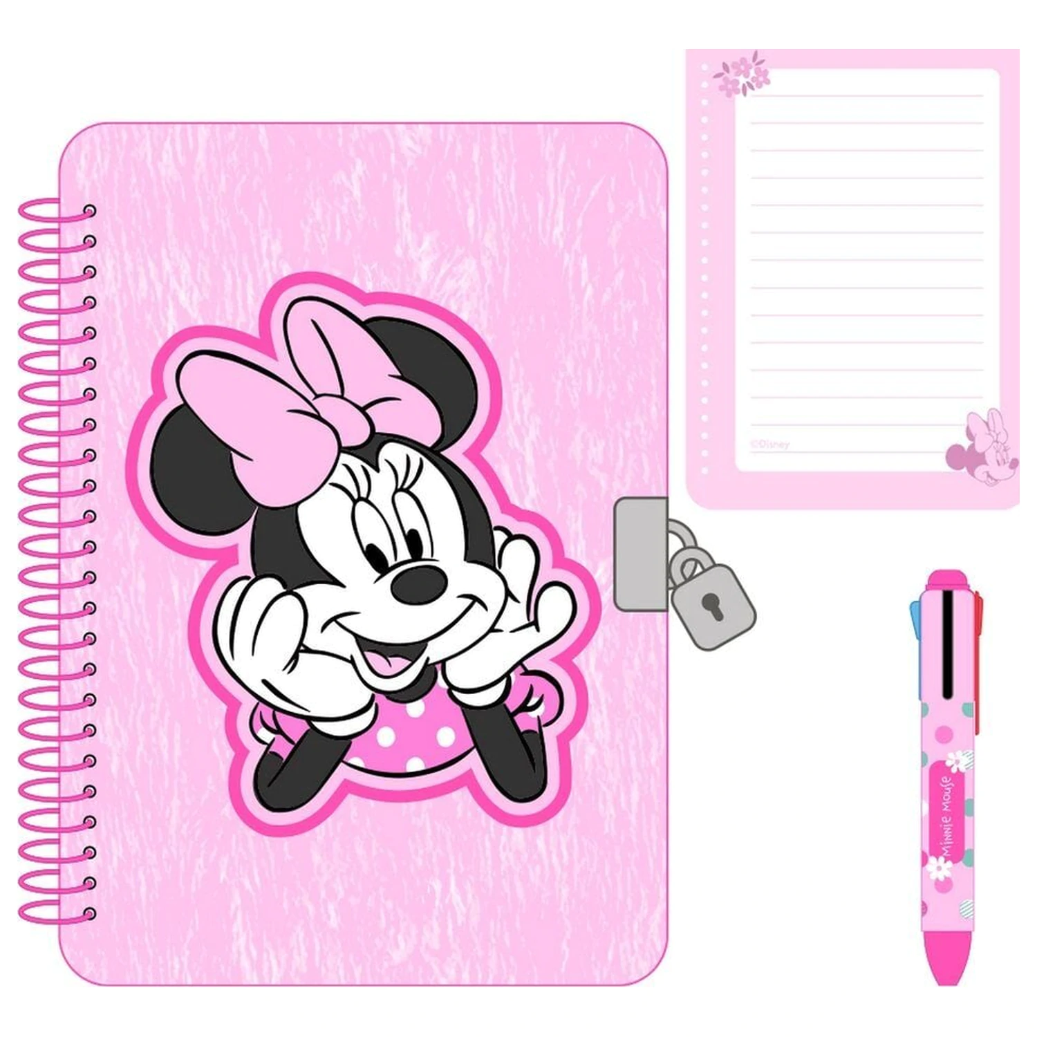 Disney Minnie Minty Jurnal + stilou cu 4 culori poza produsului