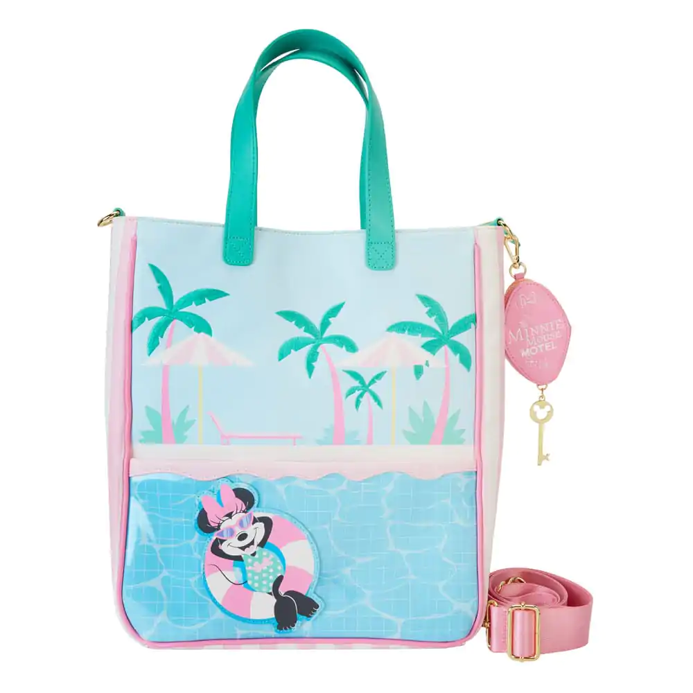 Geantă tote Disney by Loungefly cu portmoneu Minnie Mouse Stil Vacanță poza produsului