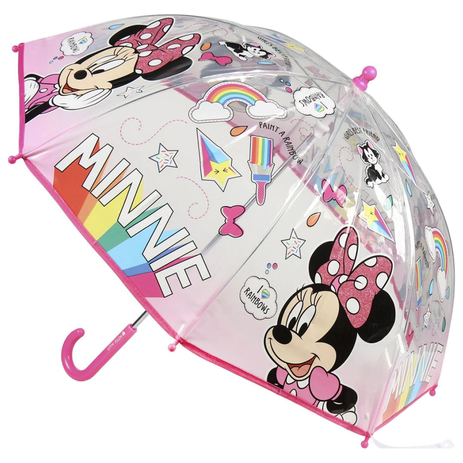 Disney Minnie Paint Kids Umbrela transparenta Ø71 cm poza produsului