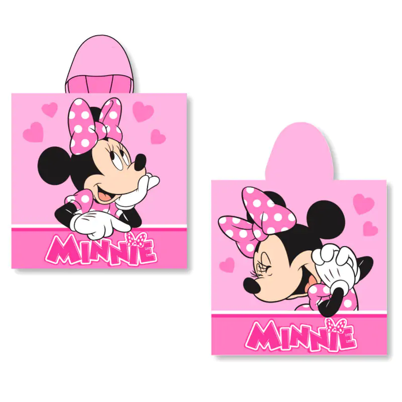 Disney Minnie prosop poncho din bumbac poza produsului