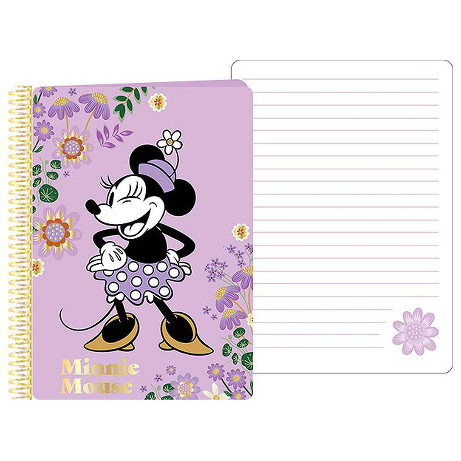 Disney Minnie Purple spiral notebook, A5 poza produsului