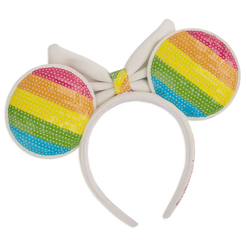 Disney by Loungefly Bentiță cu paiete Rainbow Urechi Minnie poza produsului