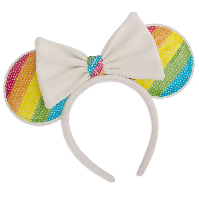 Disney by Loungefly Bentiță cu paiete Rainbow Urechi Minnie poza produsului