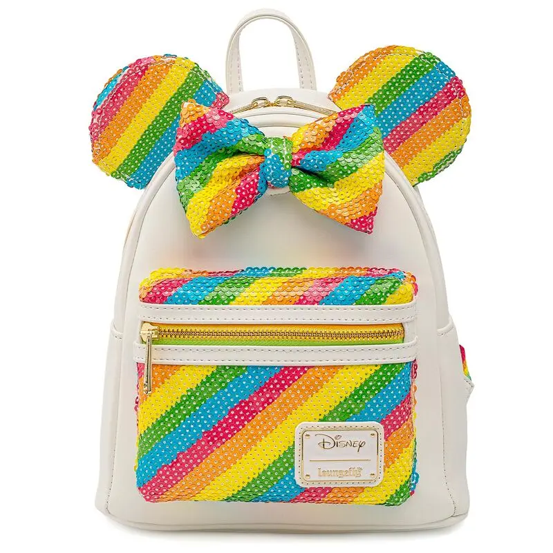 Loungefly Disney Minnie Rainbow rucsac 26cm poza produsului