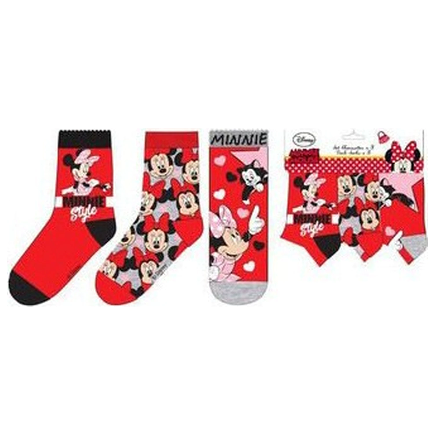 Disney Minnie Red Style Șosete copii 31/34 poza produsului
