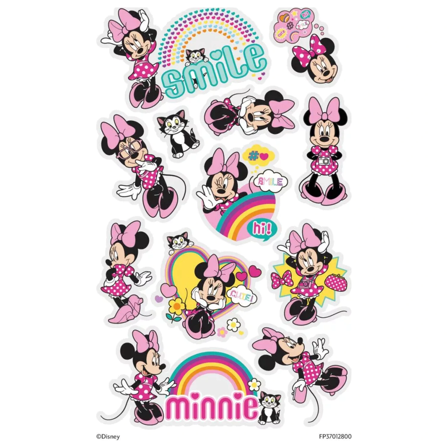 Disney Minnie Smile Tattoo 12 buc poza produsului