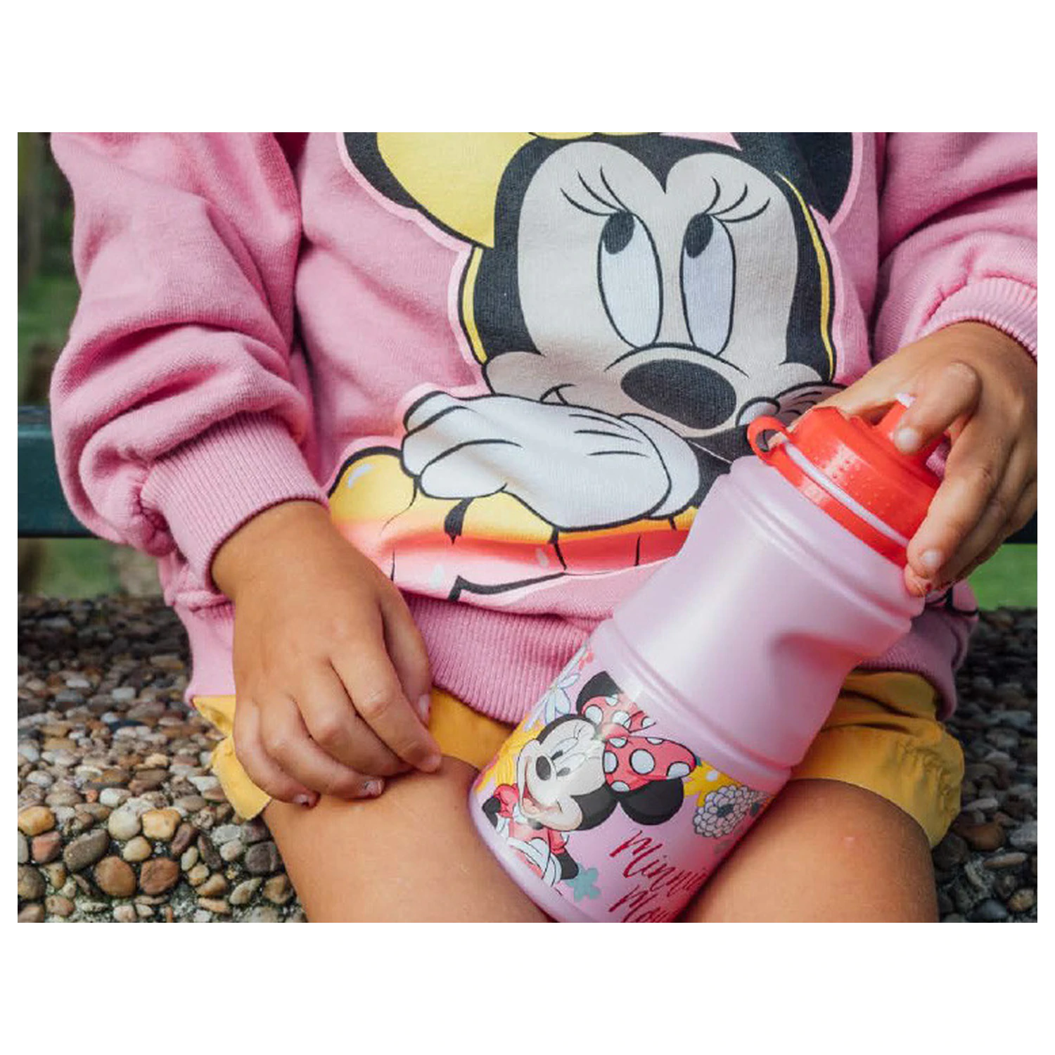 Disney Minnie Spring Hold Sticla de sport din plastic 380 ml poza produsului