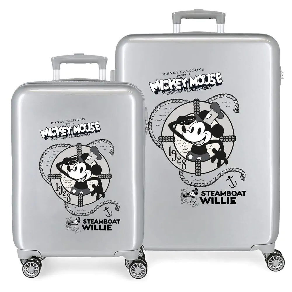 Disney Minnie Steamboad Joyful ABS pachet 2 Trolley Valize poza produsului