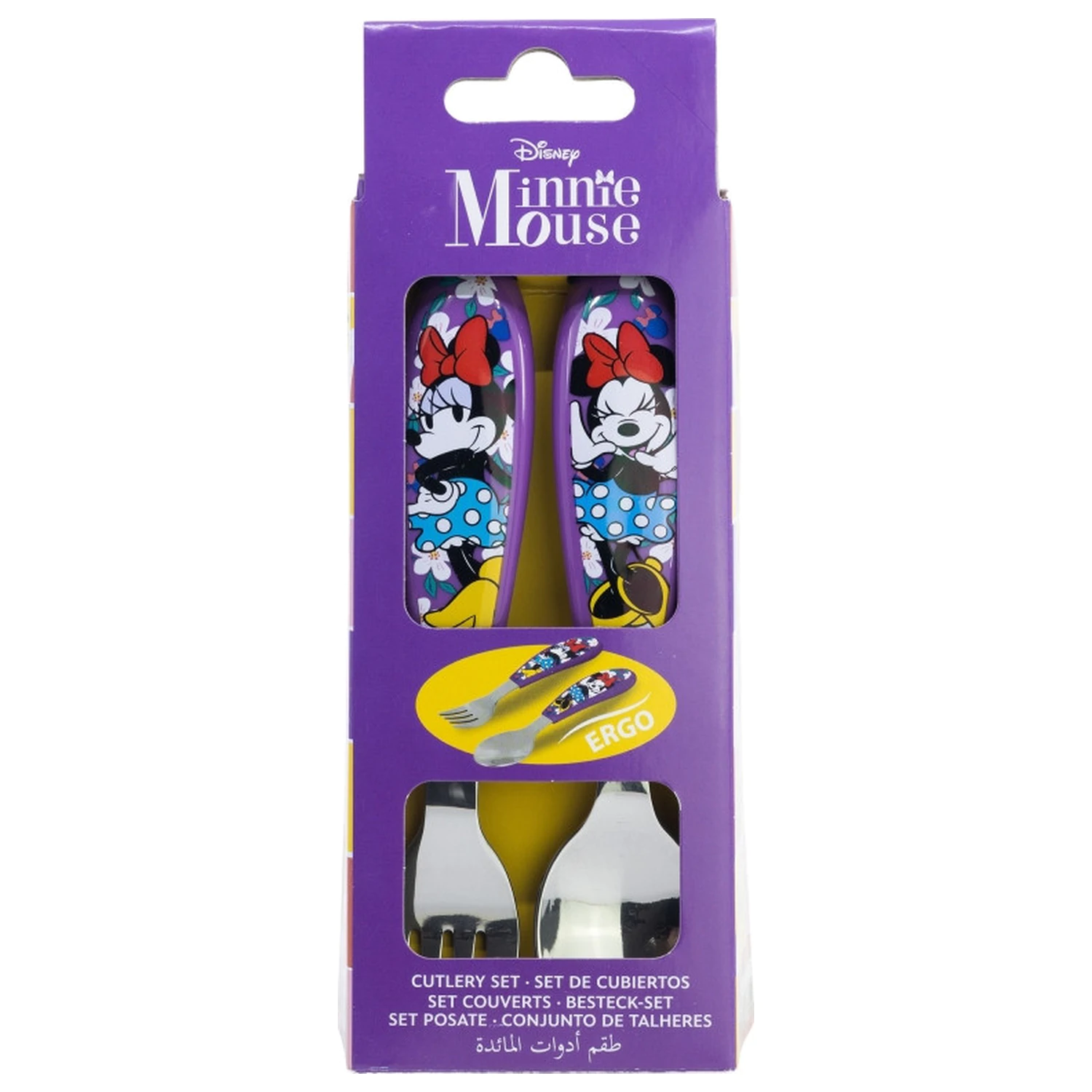 Disney Minnie Sunshine Set tacâmuri metalic ergonomic - 2 bucati poza produsului