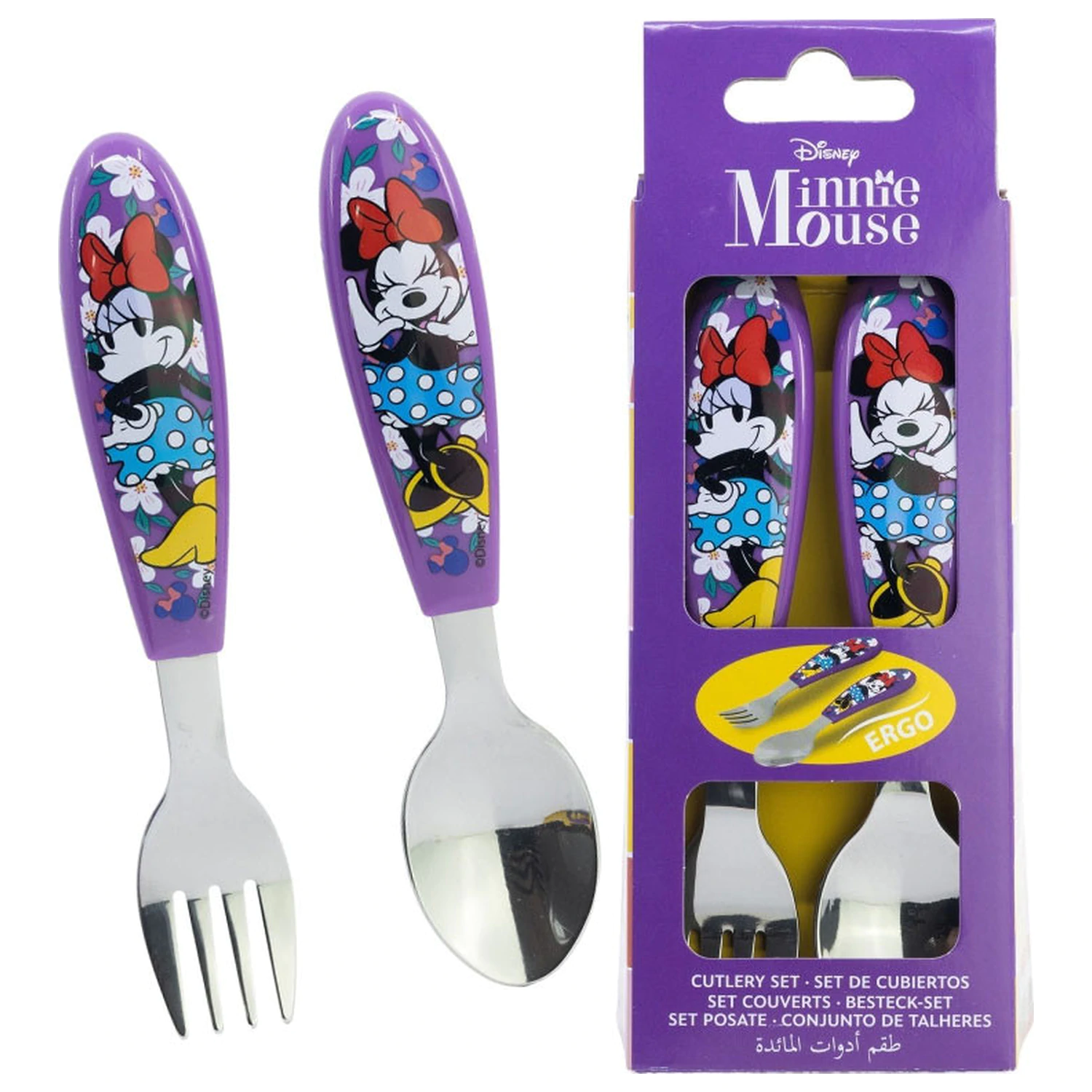 Disney Minnie Sunshine Set tacâmuri metalic ergonomic - 2 bucati poza produsului