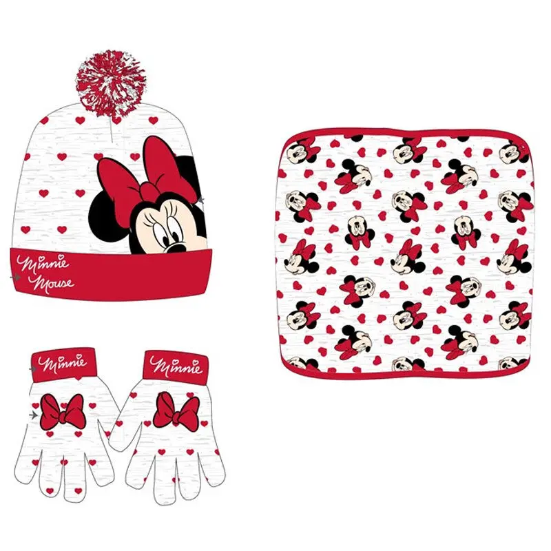 Disney Minnie set de iarnă guler căciulă mănuși poza produsului