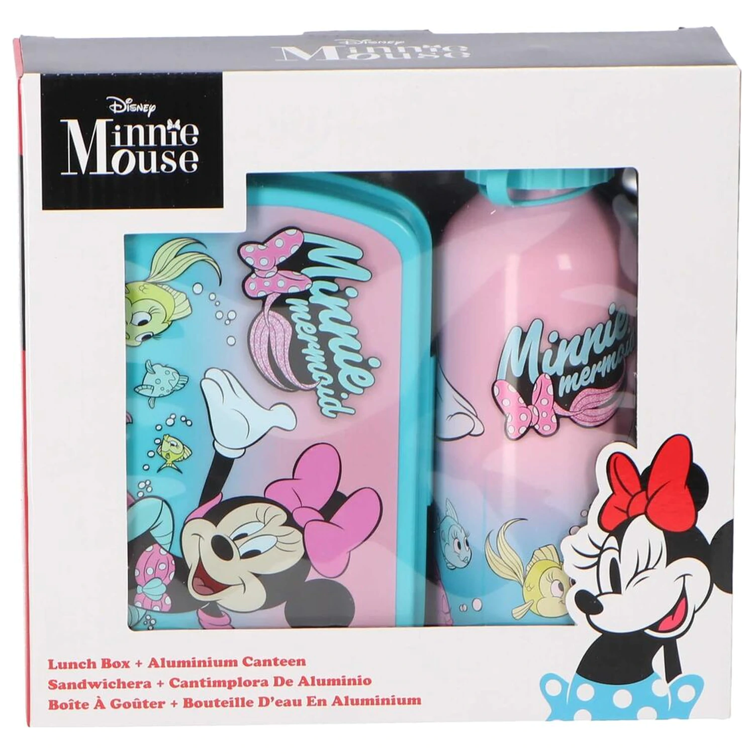Disney Minnie Cutie pentru prânz + sticlă din aluminiu 500ml set poza produsului