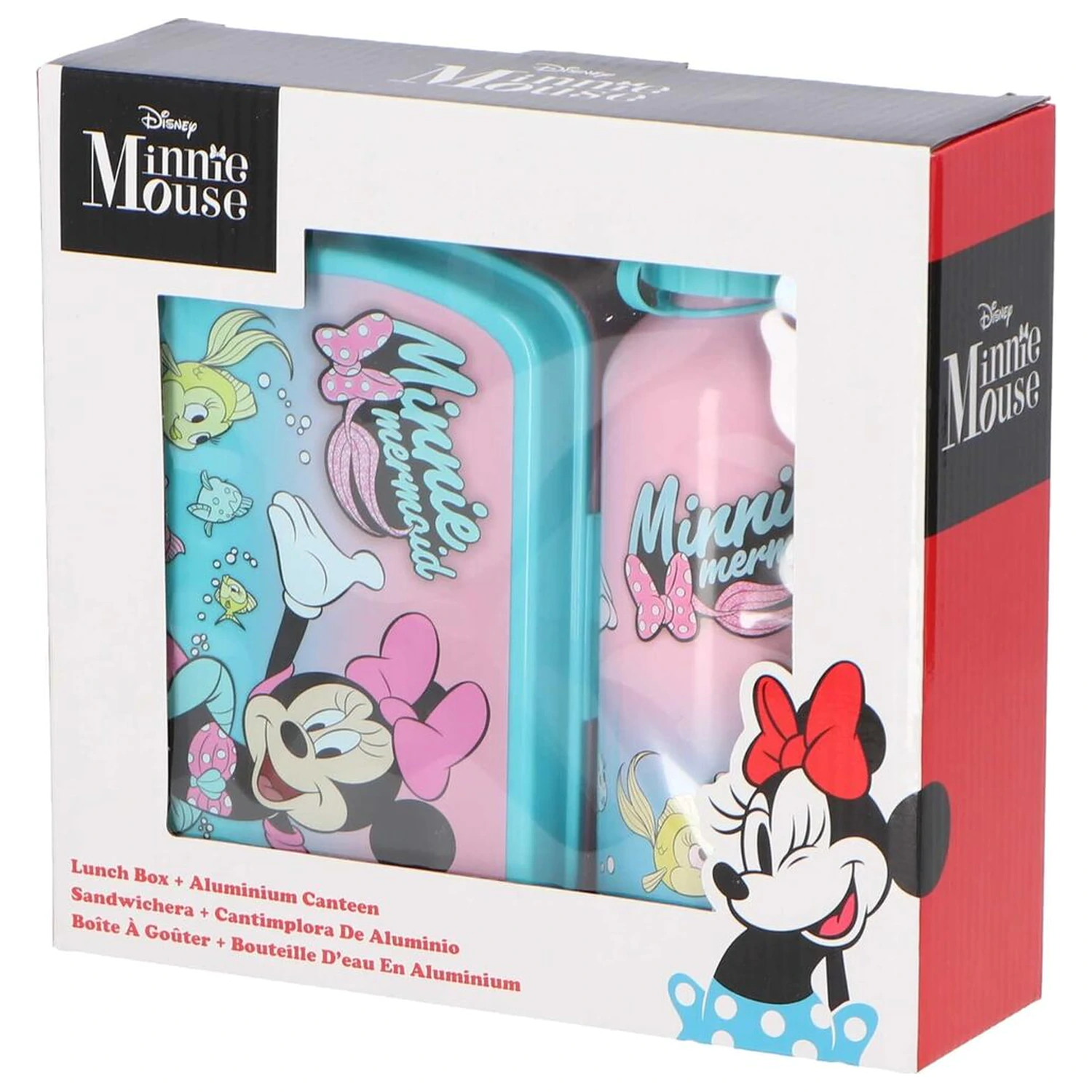 Disney Minnie Cutie pentru prânz + sticlă din aluminiu 500ml set poza produsului
