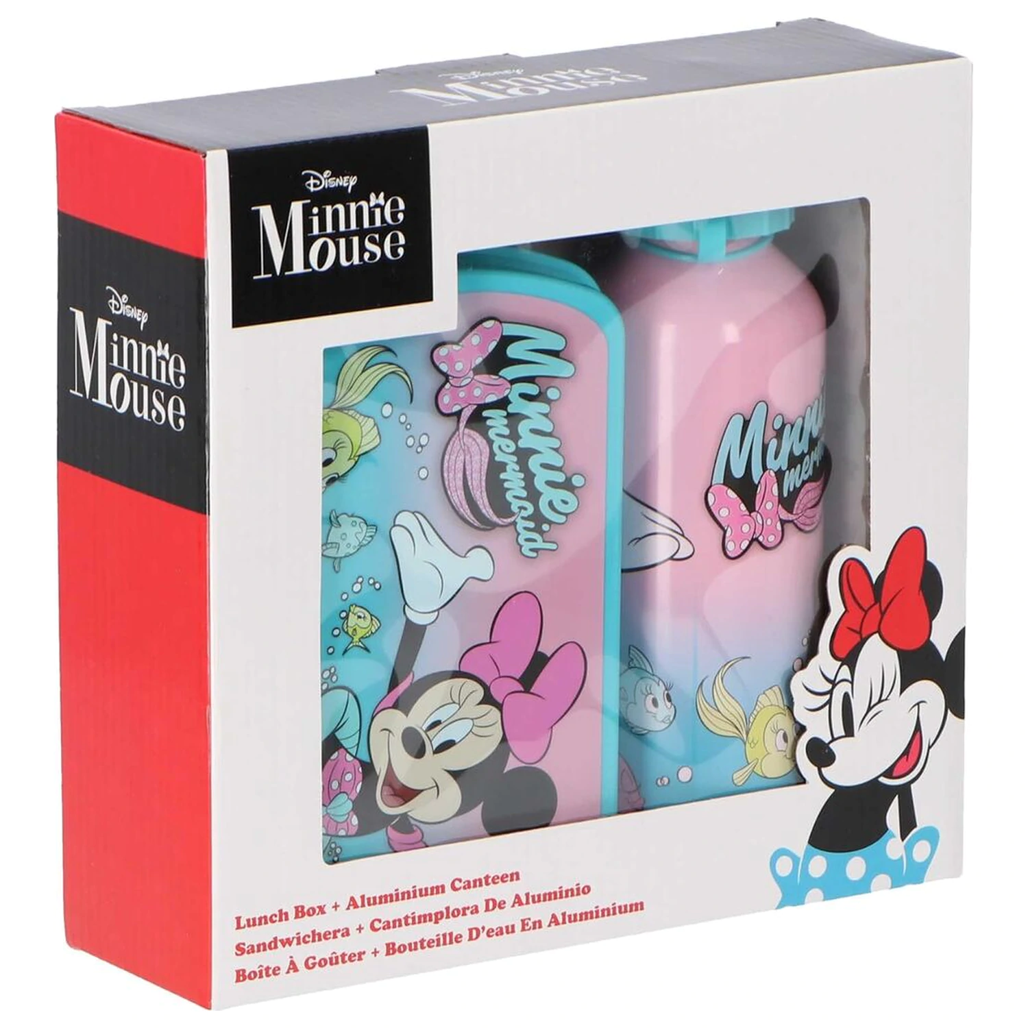 Disney Minnie Cutie pentru prânz + sticlă din aluminiu 500ml set poza produsului