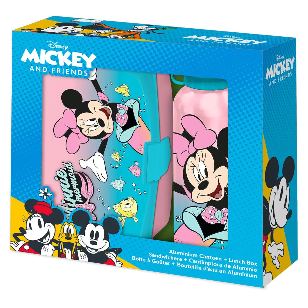 Disney Minnie Cutie pentru prânz + sticlă din aluminiu 500ml set poza produsului