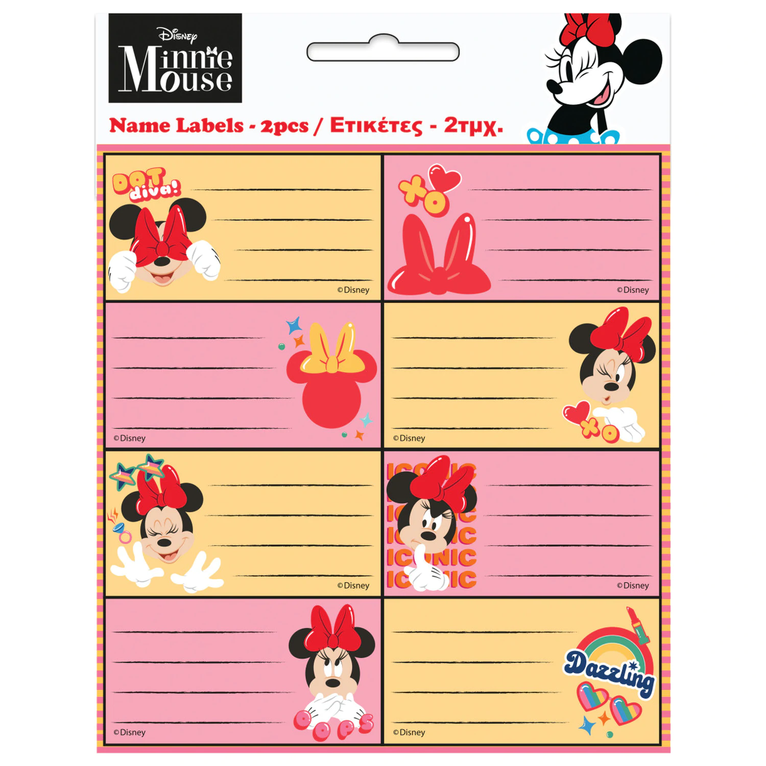 Disney Minnie Wink Etichete caiet 16 bucăți poza produsului