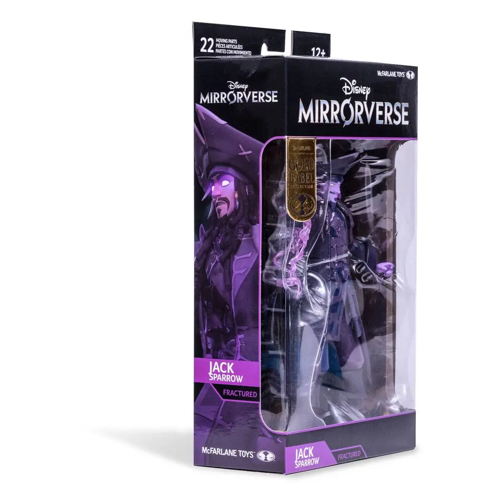 Disney Mirrorverse Figura de actiune Jack Sparrow Fractured Gold Label Series 18 cm poza produsului