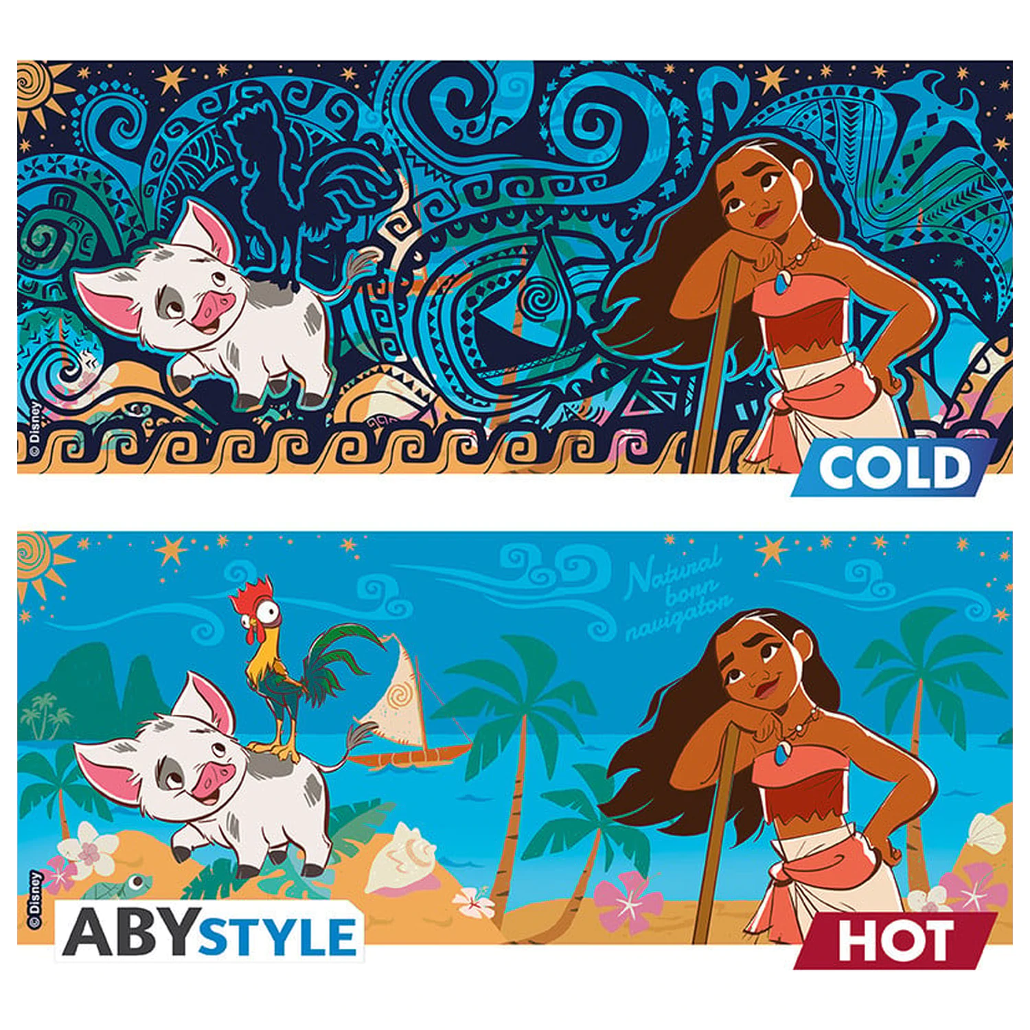 Disney Moana & Friends cana cu schimbare de caldura 460ml poza produsului