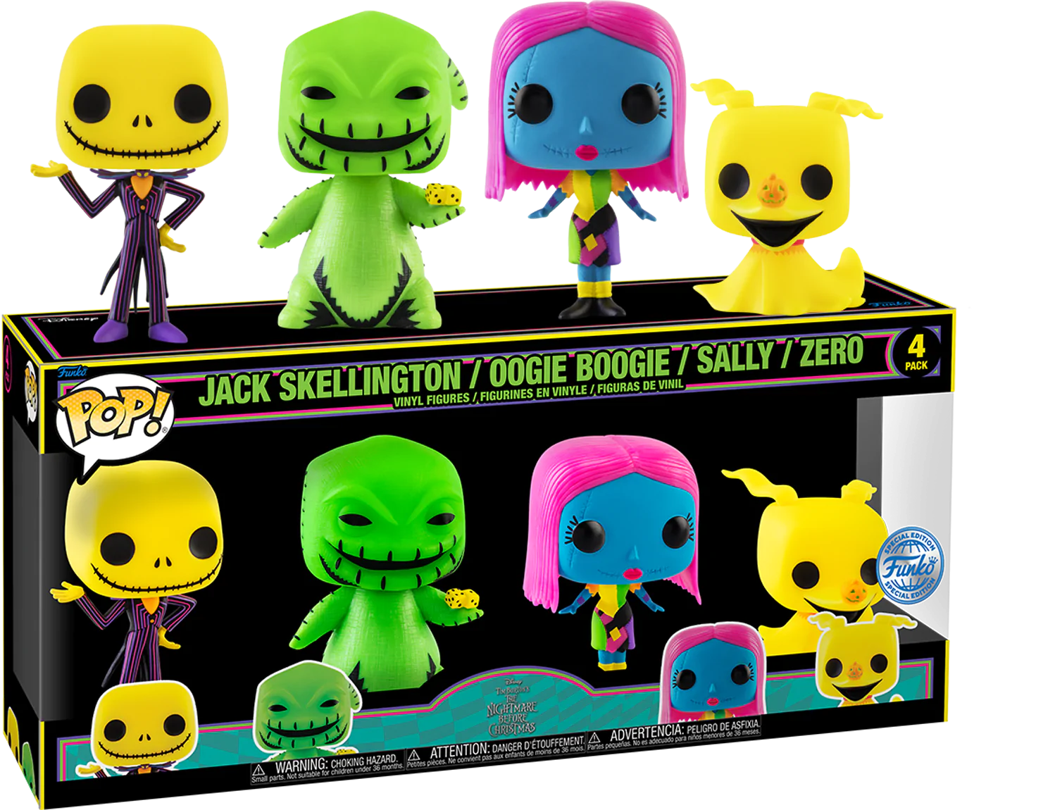 Disney POP! Movies Figurina din vinil Set de 4 Nightmare before Christmas (EMEA) 9 cm poza produsului