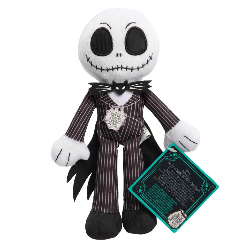 Disney Nightmare Before Christmas Jack Skellington jucarie de plus cu sunet poza produsului